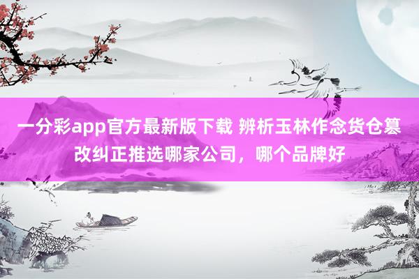 一分彩app官方最新版下载 辨析玉林作念货仓篡改纠正推选哪家公司，哪个品牌好