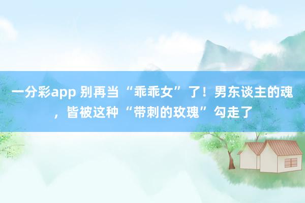 一分彩app 别再当 “乖乖女” 了！男东谈主的魂，皆被这种 “带刺的玫瑰” 勾走了